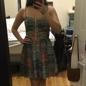 Colorful Pattered Guess Brand Dress